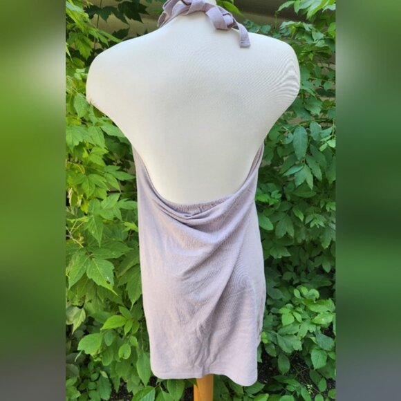 Earth Collection Nwt Lavender HalterNeck Women's Mini Dress‎ Y2k Style Non Toxic - Picture 5 of 8